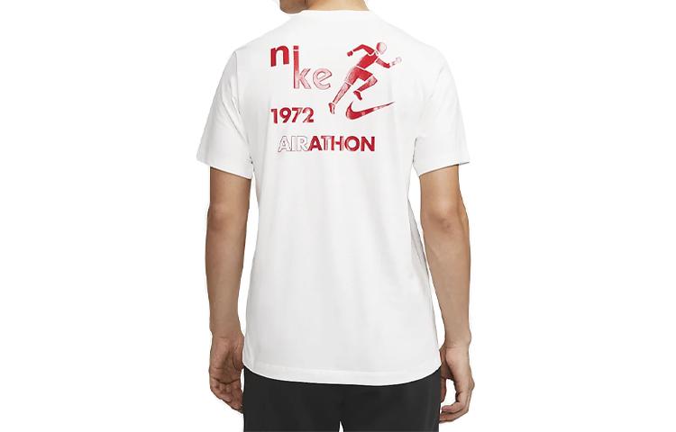 Nike T Shirts Men's Sail White Crew Neck Moderate Straight Fit CT6874-133