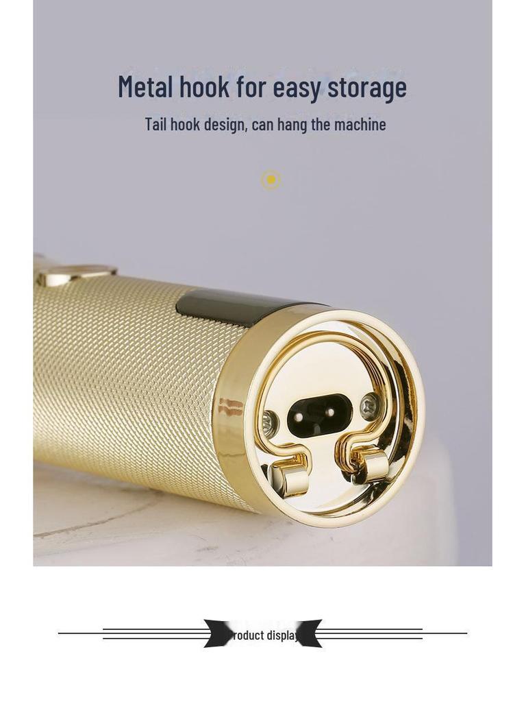 USB Rechargeable LCD Hair Clipper with Metal Body & Ceramic Blade