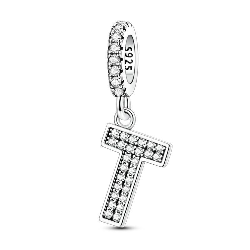 Новые 26 А-Я Буквенные Шармы Подвески Медные Подходят для Оригинальных Браслетов Изготовление Бусин Юбилей Женские Ювелирные Изделия Подарок