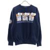 CAPTAIN SANTA Made In Japan Print Long Sleeve Sweat Trainer S Navy Men's Used