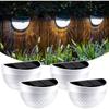 2pcs/6pcs Solar Fence Light 6led Semicircle Step Ladder Light Garden Balcony Wall Light Wall Garden Decoration Wall Light