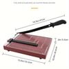 Paper Cutter Heavy Duty 12" Cut Length Professional Paper Trimmer 10-Sheet Capacity Guillotine Paper Cutter For Cardstock,Photo