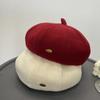 Winter Sweet and Elegant Small Round Beret Hat for Women Fashionable Gentle  Warm Casual  Versatile  Temperamental Octagonal Hat