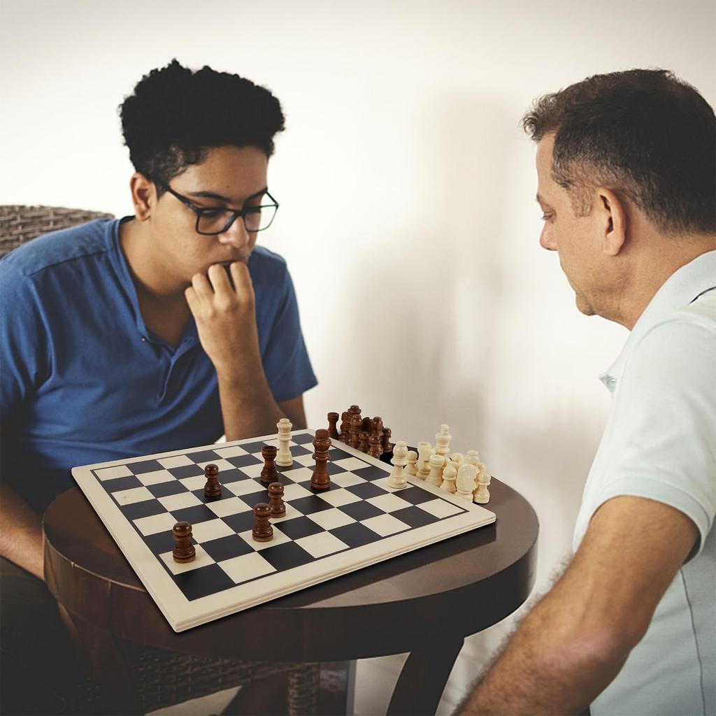 Набор деревянных настольных игр 7 в 1 для детей и взрослых - Портативные дорожные игры (Шахматы, Шашки, Китайские шашки, Нарды, Парчис