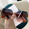 Frameless Trimming High-End Fashion Light Luxury Sunglasses Little Red Book Tiktok Net Red Sun-Proof Sunglasses