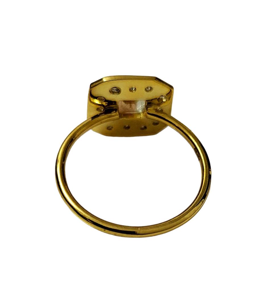 Rare Octo Watermelon Tourmaline Slice Gemstone 925 Sterling Silver Ring Size 7 US,