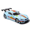 Diecast 1/24 BMW M4 GT3 GULF Alloy Car Model with Display Box Children Boy Toy Vehicle Gift Sound Light Miniature Voiture