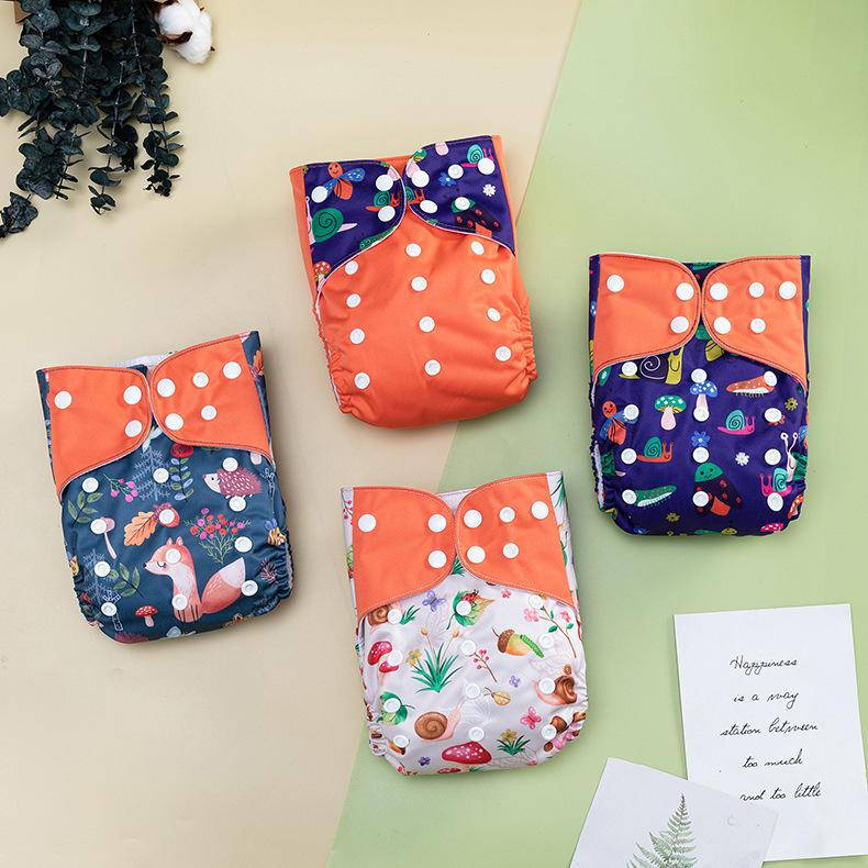 Reusable Washable Baby Cloth Diapers Adjustable Pocket Nappy Leakproof Cover for Infants