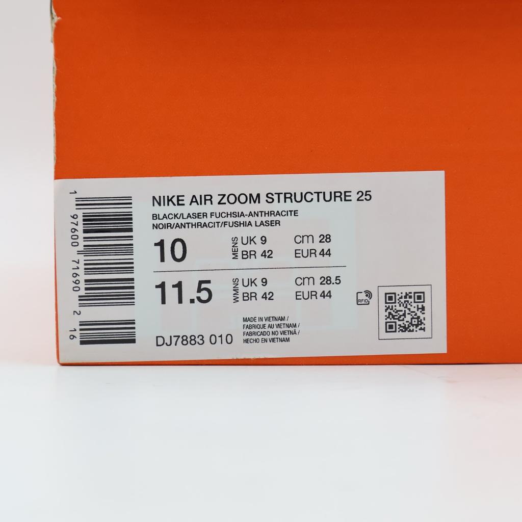 DJ7883-010 Nike Structure 25 Черный Антрацит Полевой Фиолетовый Лазерный Фуксия (Мужской)