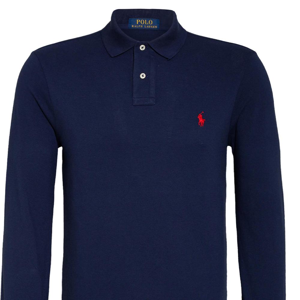 Polo Ralph Lauren Pony Embroidered Long Sleeved Polo Shirt 710585961-008