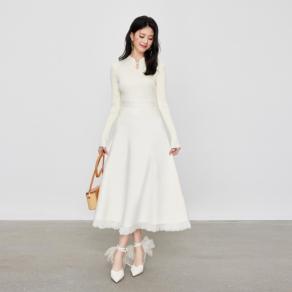 MIXMAX Casual Versatile Temperament Fashionable Age Reducing and Slimming Skirt