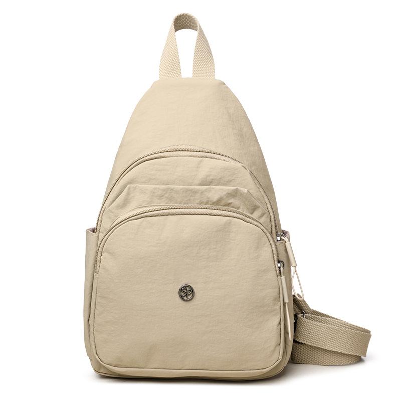 Многофункциональная нагрудная сумка для женщин, дорожный рюкзак, однотонная сумка через плечо
