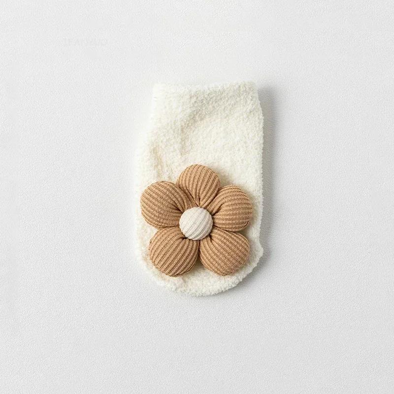 Мультяшные носки для малышей с мишками для девочек и мальчиков, новорожденные, противоскользящие, мягкие, теплые, зимние, осенние, для малышей, для дома, толстые носки, детские чулки