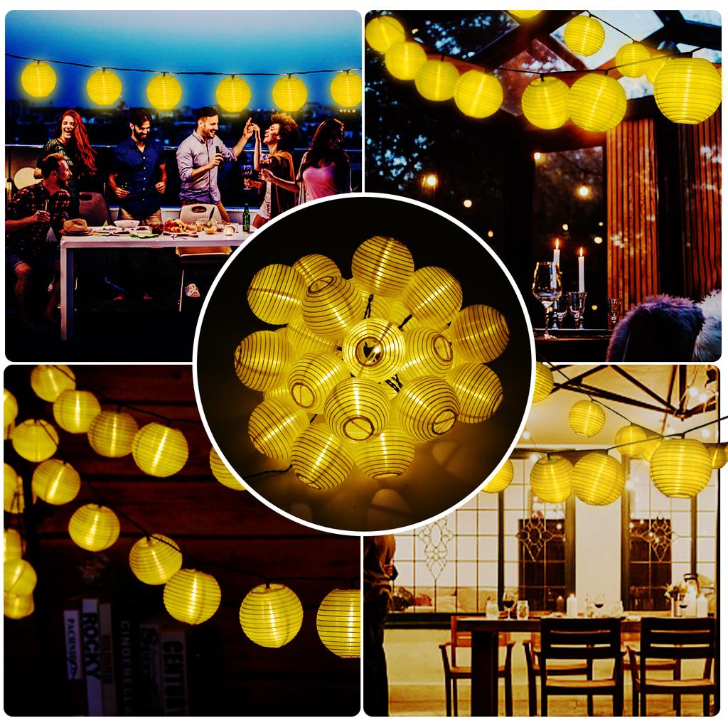 5Meters/16.4Ft 20 LEDs Solar Powered Energy Fairy String Lantern Light Lawn Lamp with Constant