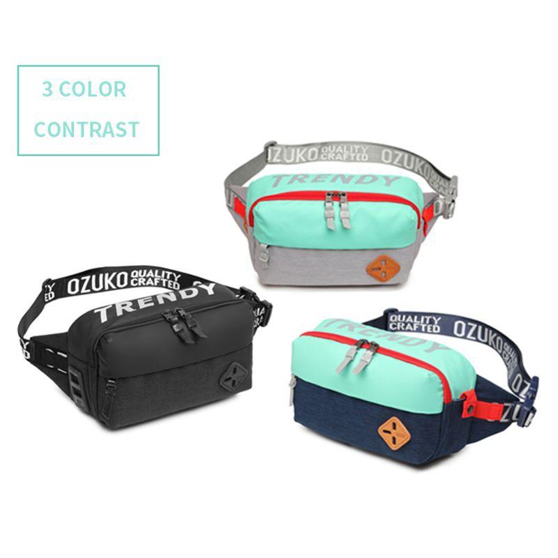 OZUKO Handlebar Bag Bike Bag Portable Pannier Multi-purpose 2.5L Large Capacity Backpack Shoulder Messenger Crossbody Bags