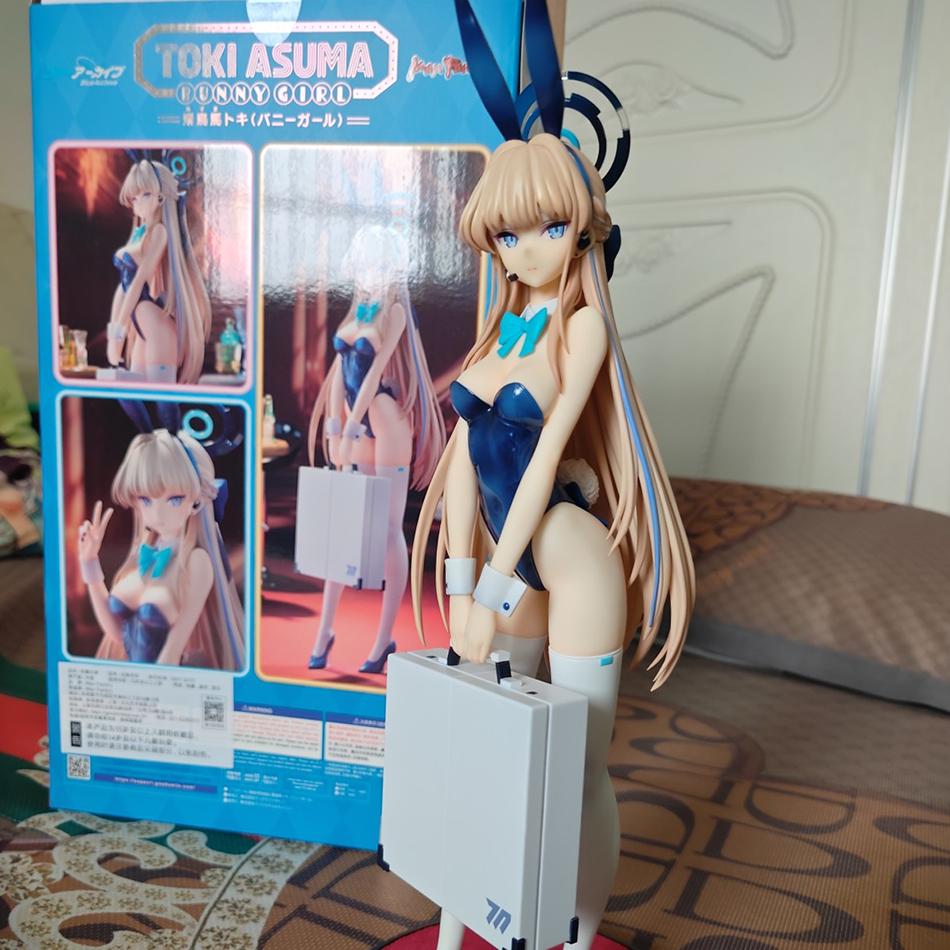 В наличии: Оригинальная аниме-фигурка Blue Archive Асумы Токи, фигурка девушки-зайчика, статуэтка, кукла, коллекционная декоративная игрушка.