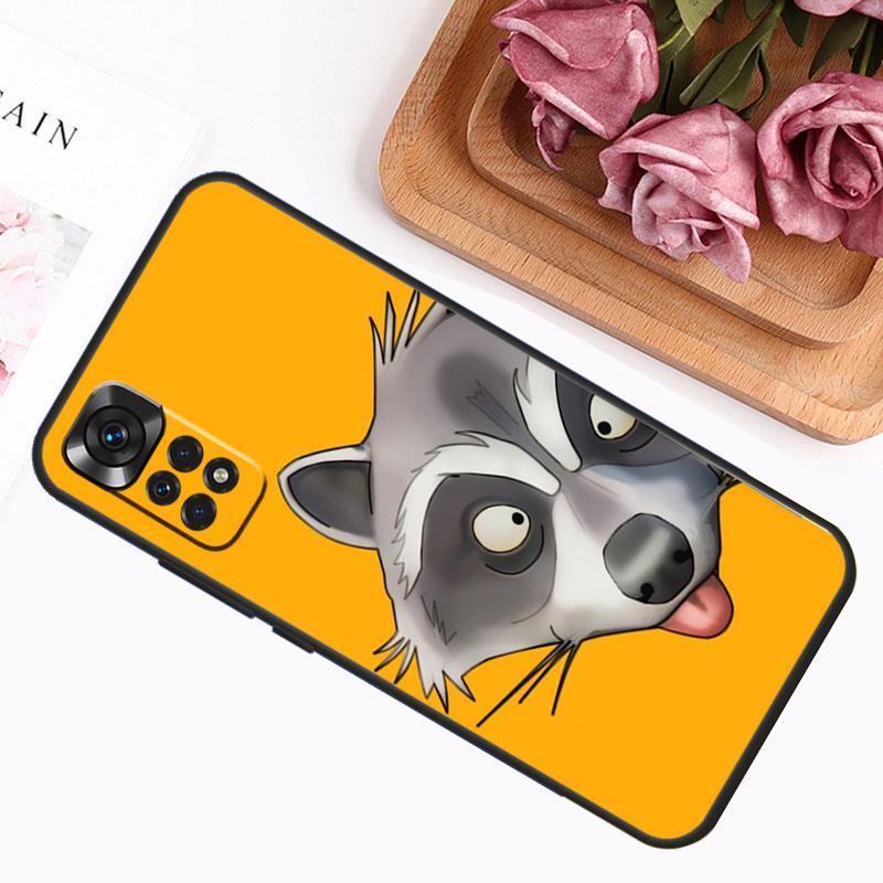 Cute Raccoon Case For Xiaomi Redmi Note 14 Pro 13 12 11 9 10 9S 10S 11S 12S Redmi 14C 13C 10C 12C Cover