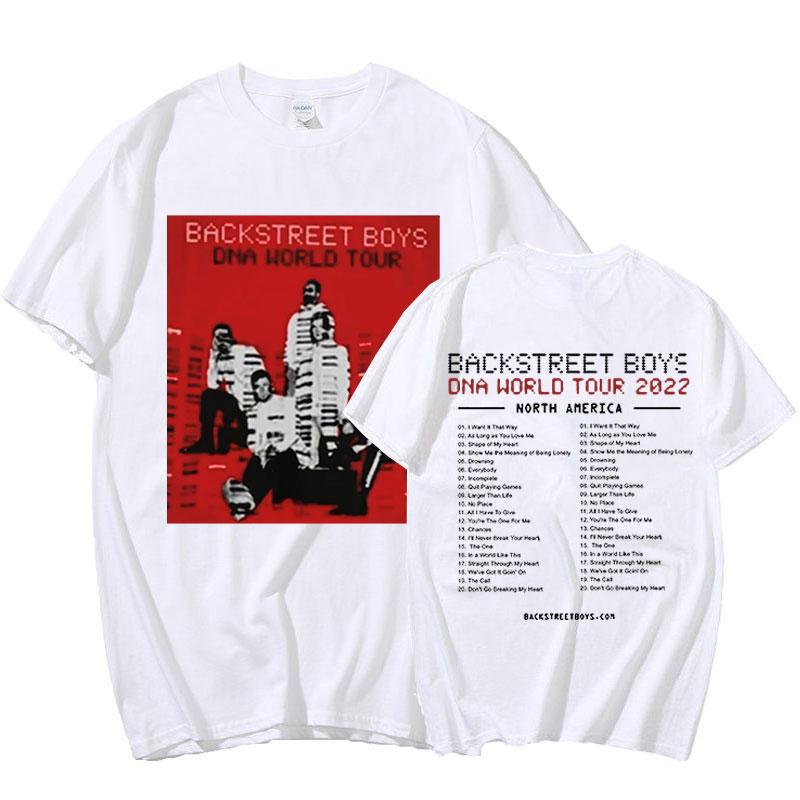 Футболки Оверсайз Уличная одежда Винтаж Классика 90-х Backstreet Boys Графика Рок-группы Футболка Панк Футболка