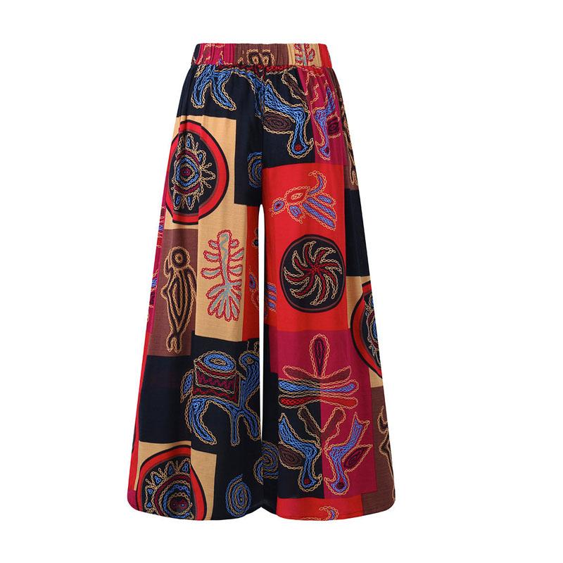 Женские широкие брюки-шаровары для йоги в стиле бохо, цыганские хиппи, тайские женские брюки в стиле бохо, с рюшами на талии, женские брюки Aladdin