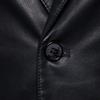 Мужская кожаная куртка Мужская верхняя куртка Slim Fit Casual Leather Jacket