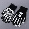Рука Кость Хэллоуин Светящиеся Варежки Модные Аксессуары Митенки Перчатки с Полным Пальцем