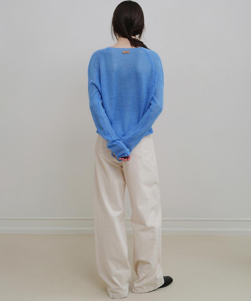 ANDNEEDS Den Wide Cotton Pants (Cream)