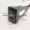 Двойное USB-автомобильное зарядное устройство Toyota LC120 Prado с быстрой зарядкой PD и QC3.0