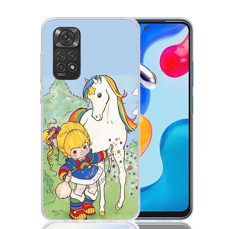 R-Rainbow Cute Brite Phone Case For Xiaomi Redmi Note 13 14 15 Pro Plus 12S 12 14S 11S 11E 10 10S 11 11T 5G 4G Cover Coque Redmi