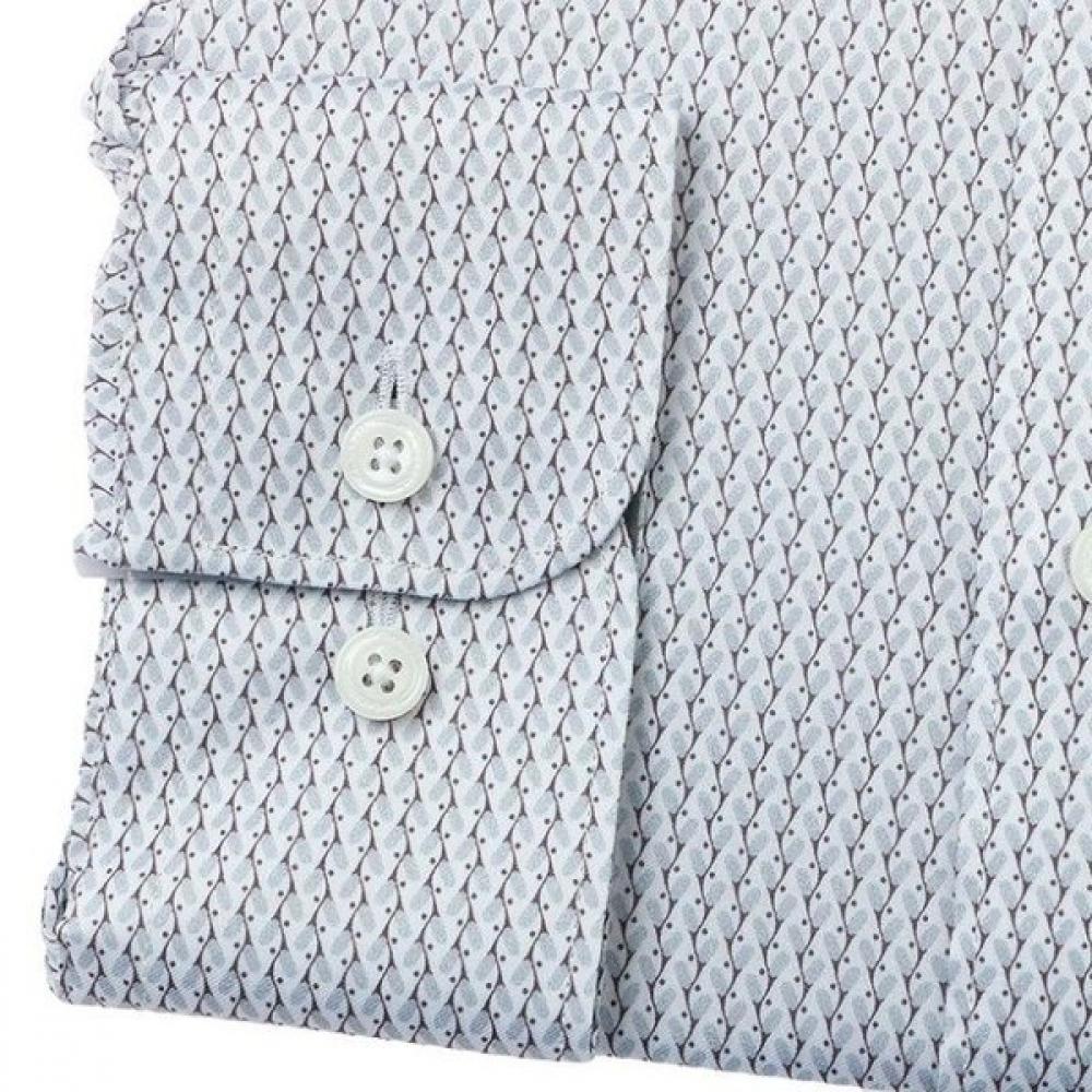 S.T. Dupont Рубашка с длинным рукавом, приталенная, с принтом, мотив 25ss Se5sm21ls251sgy
