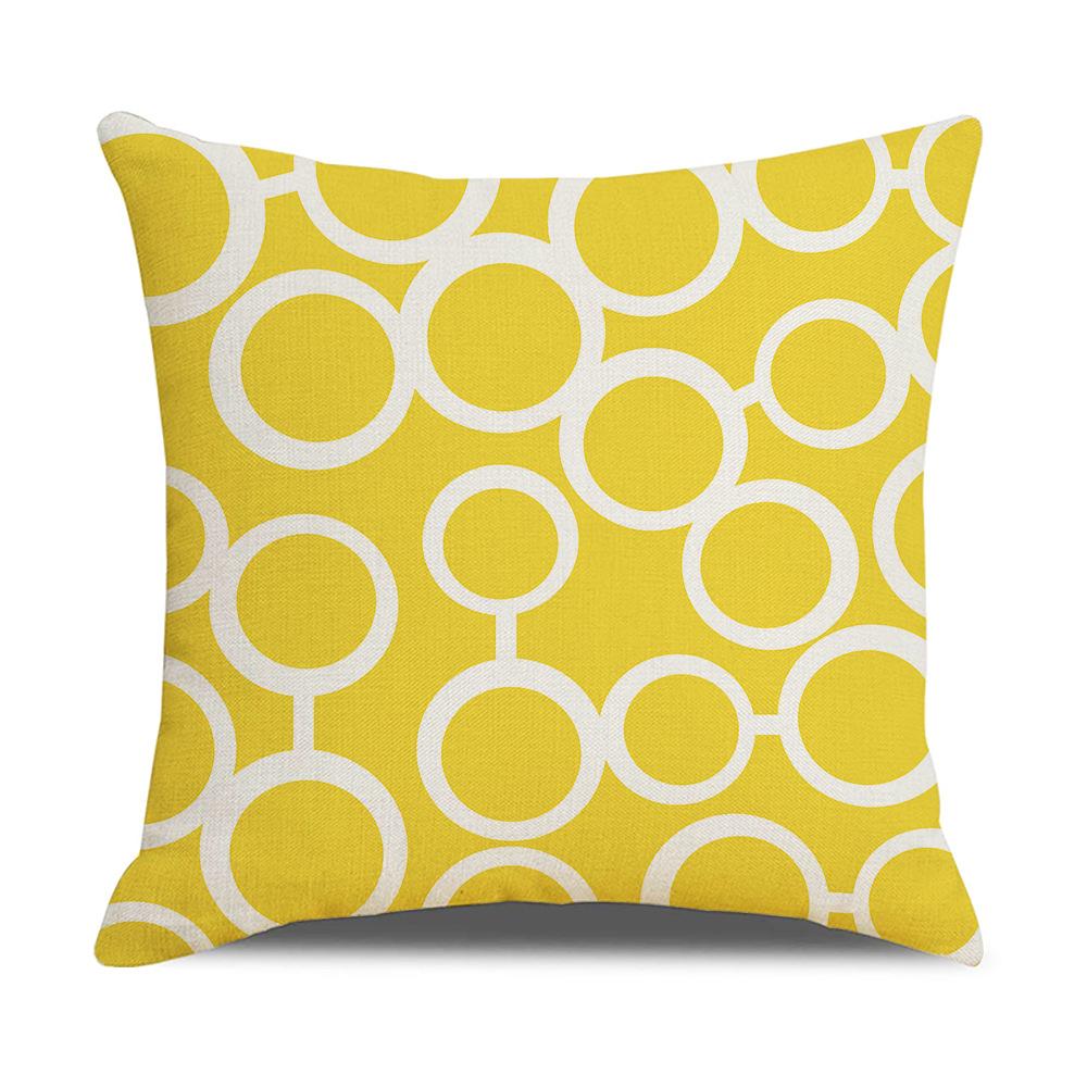 Скандинавская декоративная подушка с геометрическим рисунком, чехол для диванной подушки, современный домашний декор, квадратная наволочка, наволочка из персиковой кожи