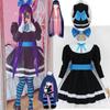 Anime Panty &Stocking with Garterbelt Stocking Anarchy Autumn Maid Women Cosplay Costume Lolita Dress + Belt + Headwaer Hallowen