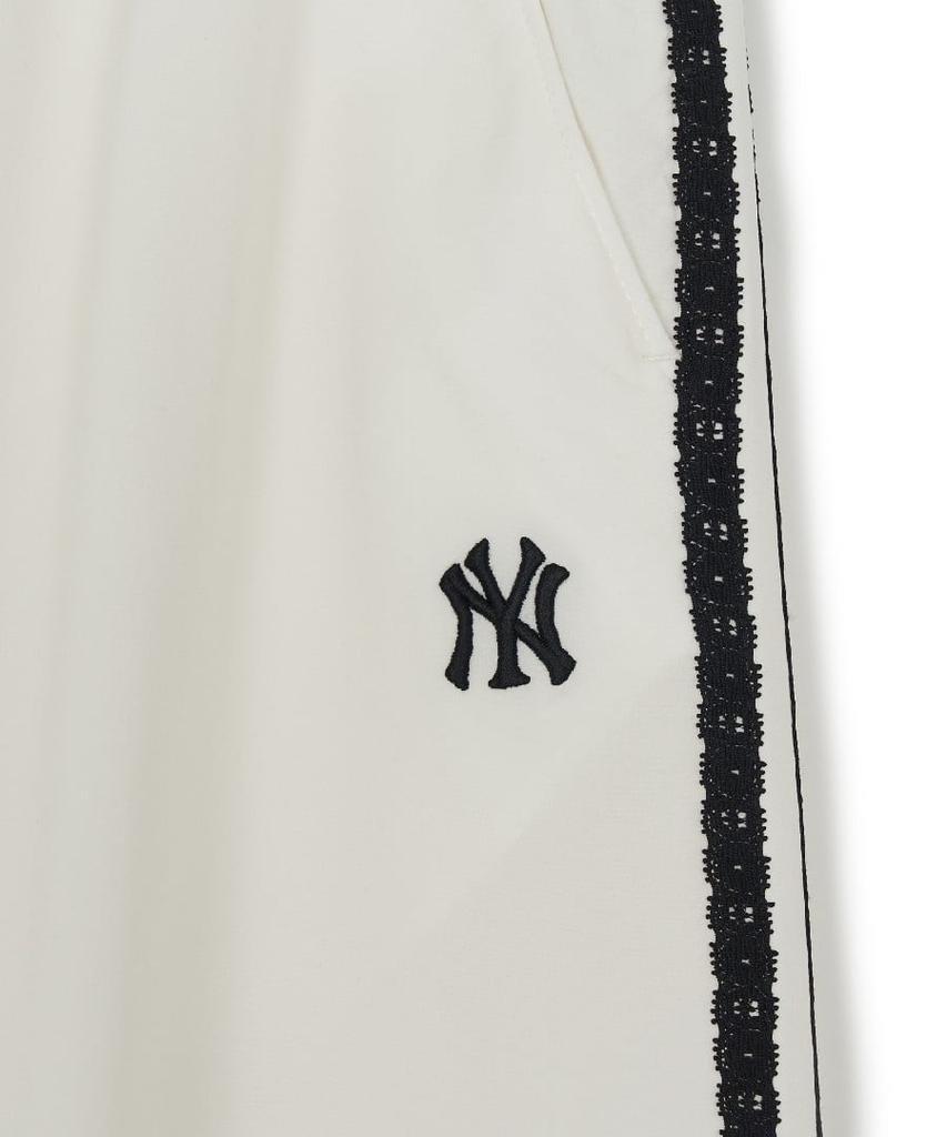 Женские широкие брюки-карго Emelbi в стиле varsity на шнурке Ny (слоновая кость)