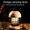 Наружные фонари для кемпинга, регулируемые, перезаряжаемые через USB, ретро-светодиоды для палаток, фонарь для кемпинга с металлом