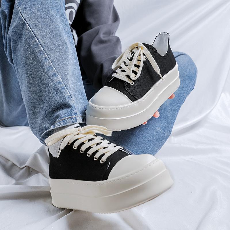 Американские ретро туфли на толстой подошве мужские черные простые туфли дерби с большой головкой 18453-R