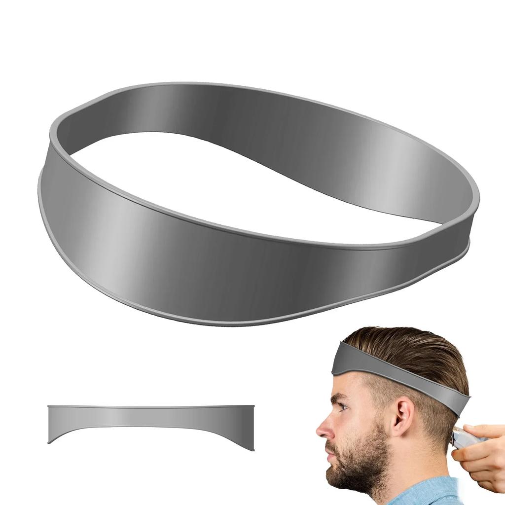 DIY Home Hair Trimming Home Haircuts Curved Headband Silicone Neckline Shaving Template Hair Cutting Guide Hair Styling Tools