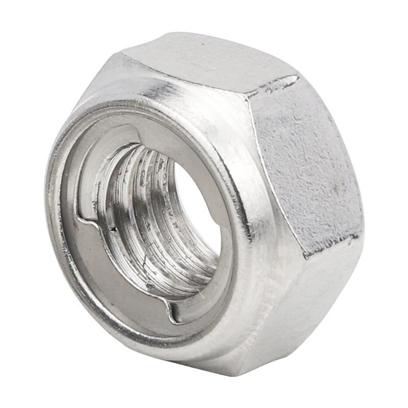 Самостопорящаяся шестигранная гайка из нержавеющей стали 304, цельнометаллическая вставка, M3/M4/M5