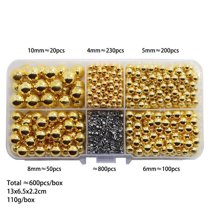 4-10mm Hole-Free Round Imitation Pearls for DIY Hair Accessories, Loose Beads for Clothes, Bags, Shoes, and Clothing Embellishments