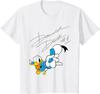 Disney Donald Duck Portrait T-Shirt Couple Unisex Cartoon Men's Women Cotton Tee Casual Tops Breathable Trendy Oversized Vintage