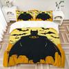 3pcs Batman Bedding Set, Soft Polyester Duvet Cover and Pillowcases Machine Washable Seasons all suitable & Guest Room Decor241