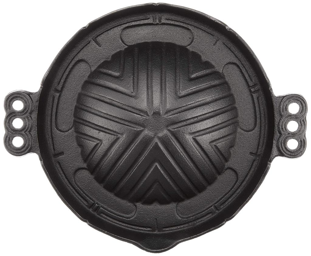 Железный горшок Чингисхан Sanwa Seiki Seisakusho, 22 см, без отверстий, чугунное литье QGV12122