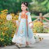 Qiz Hanfu qadimiy kostyum bolalar Xitoy uslubi kichkina qiz kiyimi Tang liboslari malika yubka milliy kostyum bolalar
