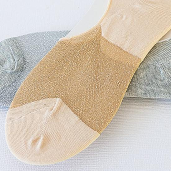 10 пар женских блестящих носков-лодочек, невидимые прозрачные шелковистые носки, прозрачные, блестящие, ультратонкие носки для весны и лета