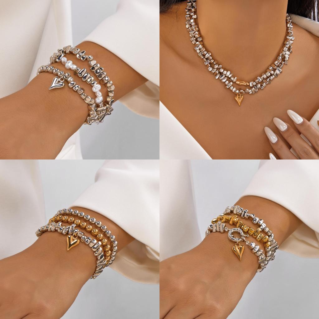 Womens Geometric Trendy Jewelry Set With Alloy Pendant In Cool Aesthetic