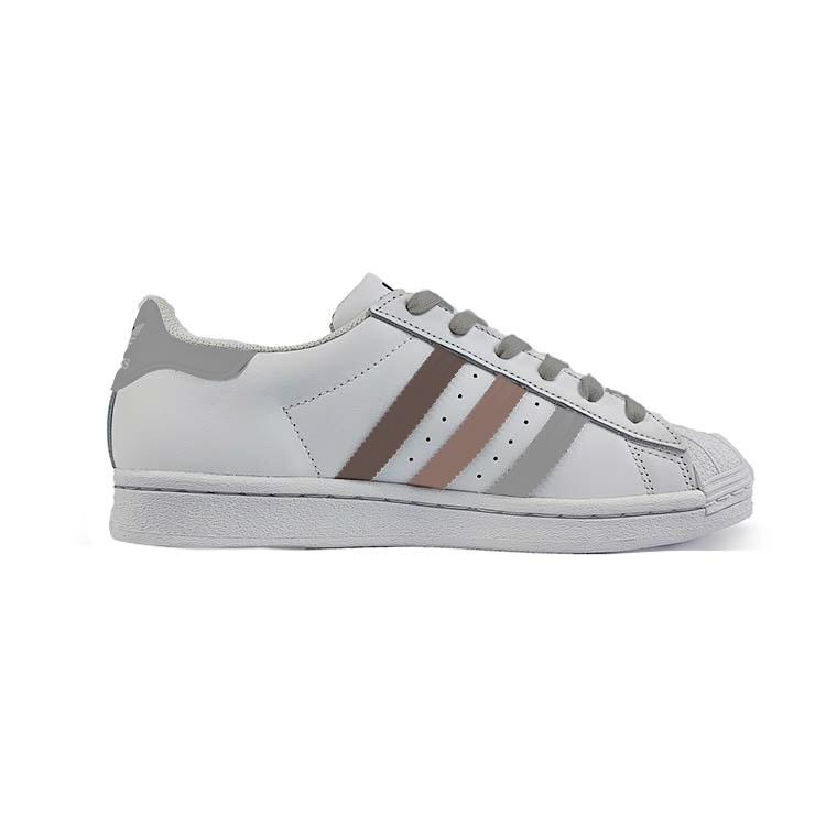 adidas Оригинальные SUPERSTAR Скорлупа на носке Низкие противоскользящие кеды для скейтборда Унисекс Белые EG4958(Команда183-)