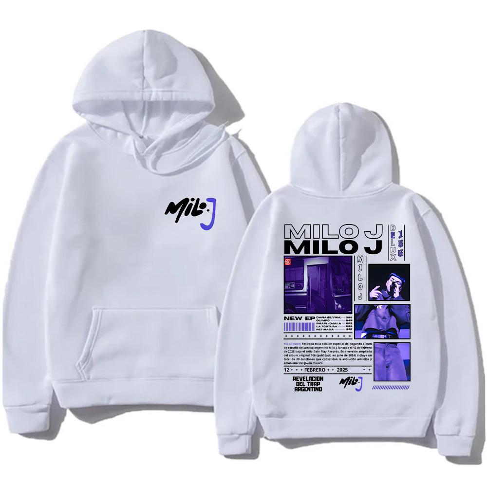 Толстовки Milo J Рэпер Milo J Мерч Свитшоты Мода Женщины Мужчины Новый Дизайн Одежда Графический Принт Уличная Мода Пуловеры Повседневные