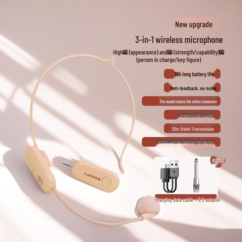 Universal Wireless Handheld Microphone with Small Bee Amplifier and Outdoor Speaker for Teachers