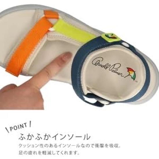 Уличные сандалии Сандалии на липучках Серые Большие [Arnold Palmer] Женские (006)