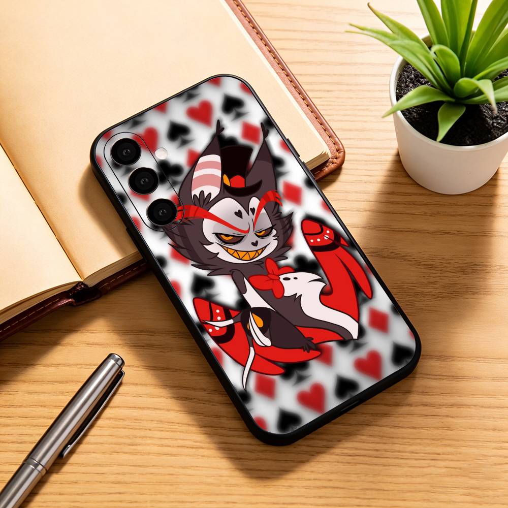 Чехол для телефона Hazbin Hotel Husk для Samsung Galaxy A73, A72, A71, A70, A53, A52, A51, Другие Мягкий Черный Чехол