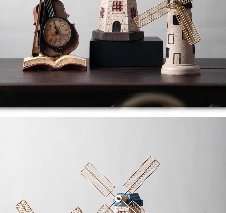 Modern Retro Dutch Windmill Wine Cabinet Tabletop Decoration