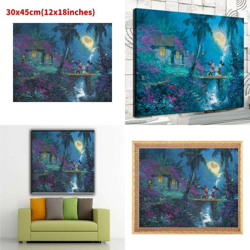 Холст Принцесса Русалка Настенное Искусство Современная Сказка Спальня Детская Комната Декоративная Картина Основной Материал